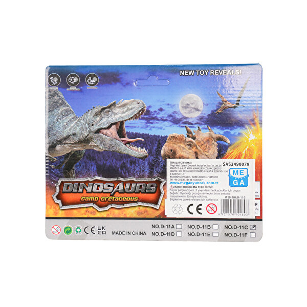 Dinozor Triceratops Figür Kahverengi