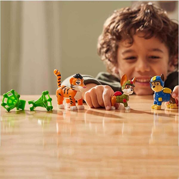 Paw Patrol Pups Jungle Kahramanlar Chase, Tracker & Tiger