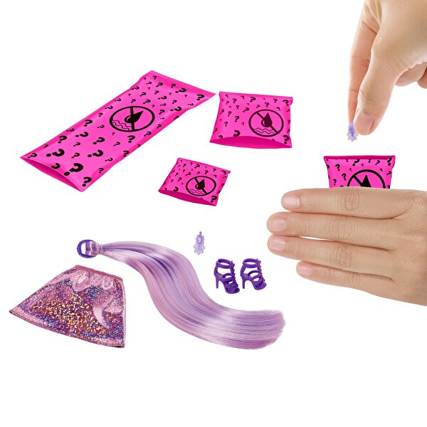 Barbie Color Reveal Renk Değiştiren Sürpriz Barbie Işıltılı Bebekler Serisi GWC55