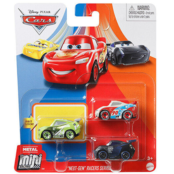 Cars Mini Karakter Arabalar Üçlü Paket GKG67