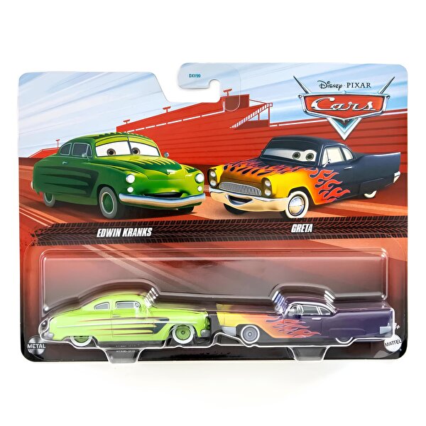 Cars İkili Karakter Araçlar Edwin Kranks ve Greta HTX06