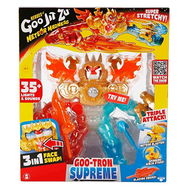 Sesli ve Işıklı 3'ü 1 Arada Goojitzu Meteor Madness Goo Tron Supreme Figürü 43028