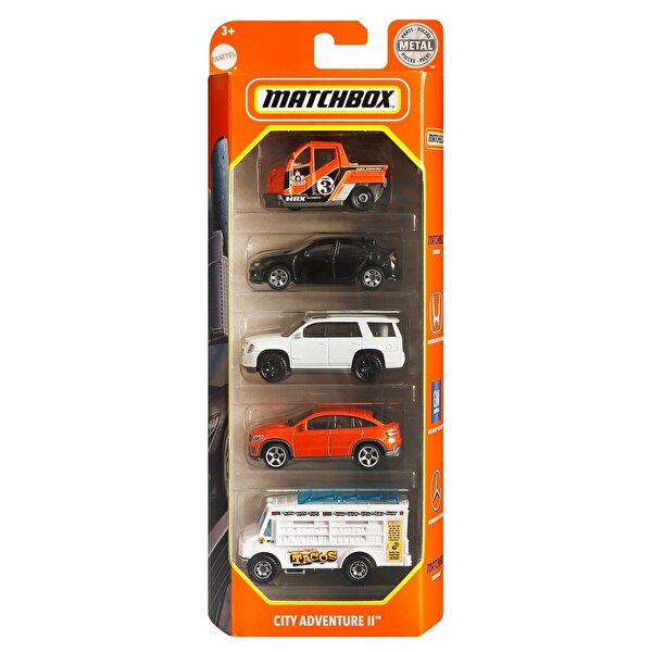 Matchbox Beşli Araba Seti City Adventure II GKJ07