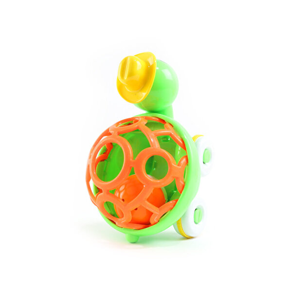Sevimli Kaplumbağa Çıngıraklı Top Turuncu