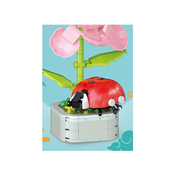 Mega Çi̇çekler ve Böcekler Yapı Blokları Uğur Böceği