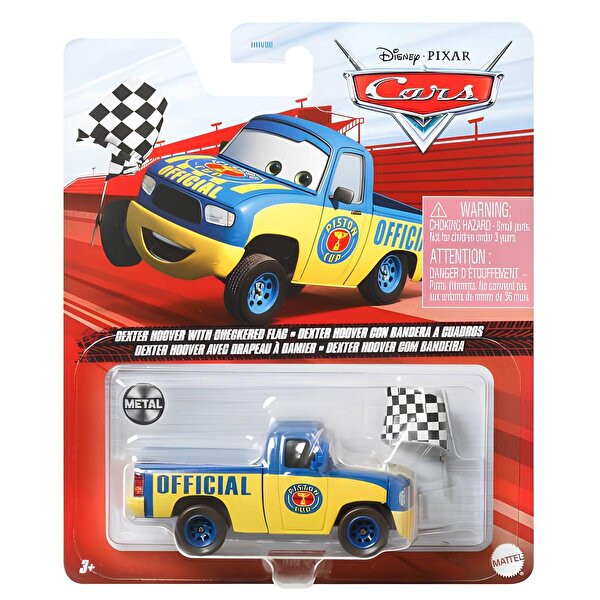 Cars 3 Tekli Karakter Araçlar Dexter Hoover With Checkered Flag HFB60