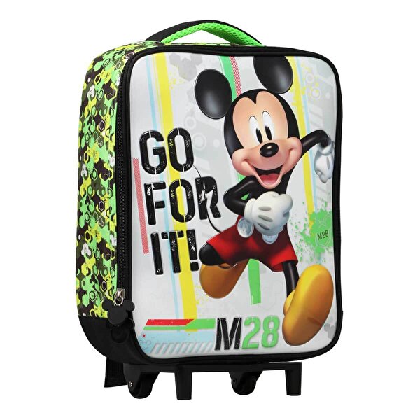 Mickey Çekçekli Anaokulu Çantası Box Go For It