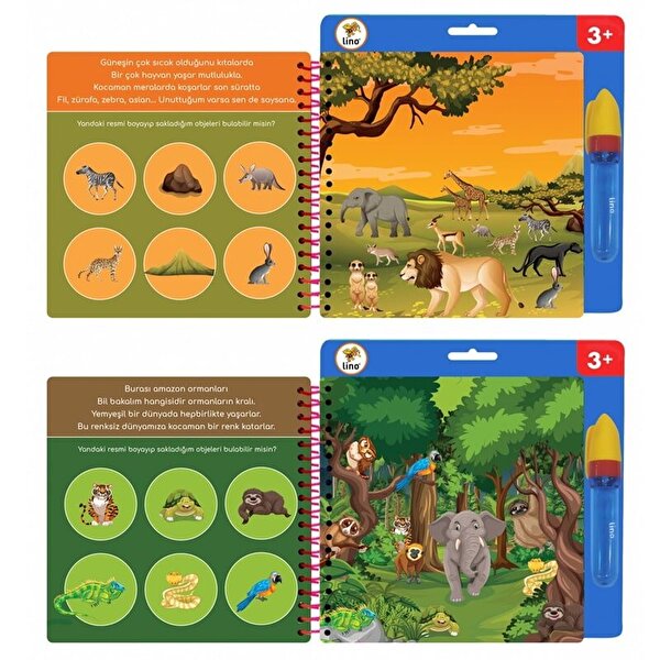 Aqua Magic Sihirli Boyama Kitabı Hayvanlar