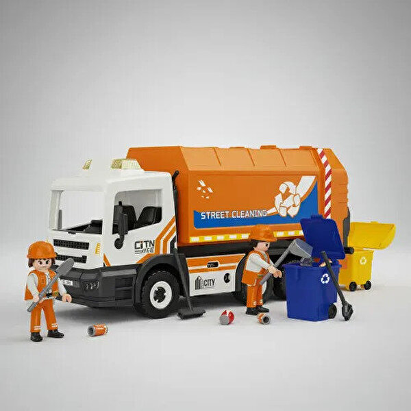 Power Planet Işıklı ve Sesli Çöp Kamyonu Oyuncak Seti