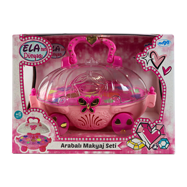 Ela'nın Dünyası Arabalı Makyaj Seti Açık Pembe