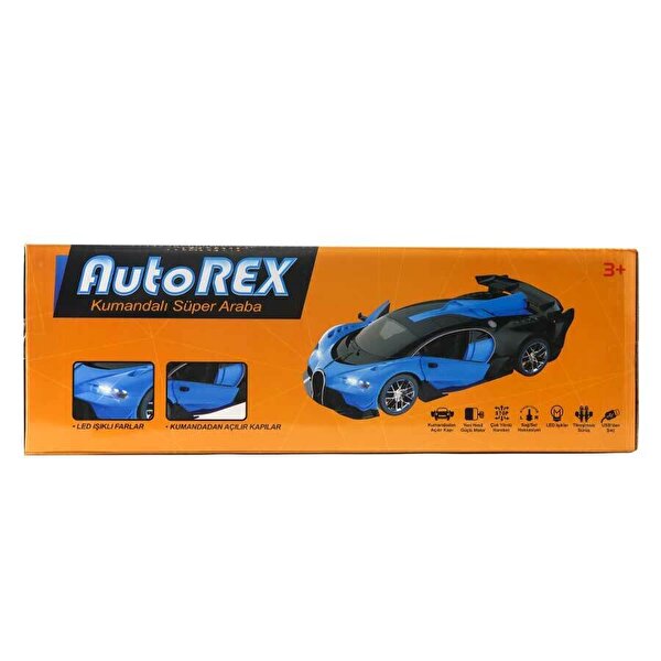 1:14 Ölçekli Uzaktan Kumandalı Mavi Süper Araba