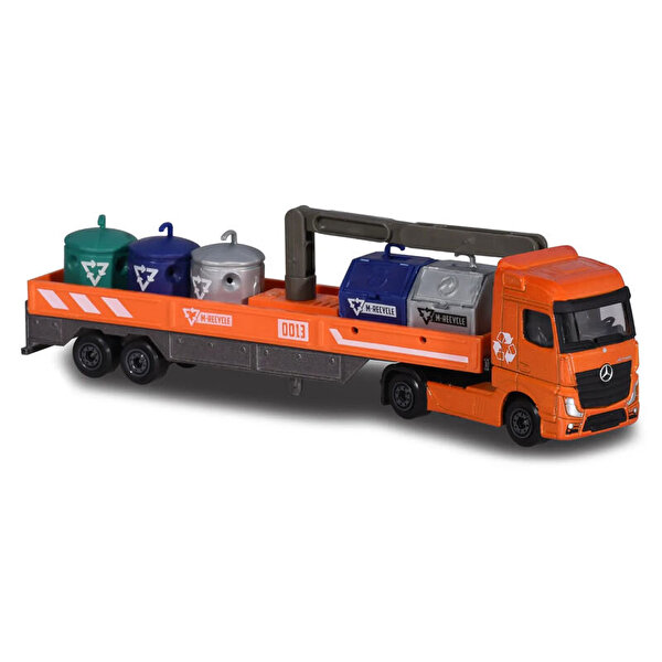 Majorette Transporter Serisi Mercedes Benz Actros Turuncu