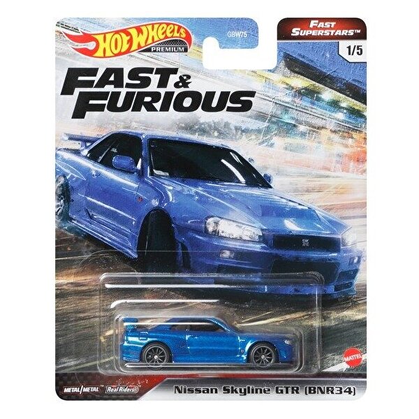 Hot Wheels Fast & Furious Premium Arabalar Nissan Skyline BNR34 GRL84