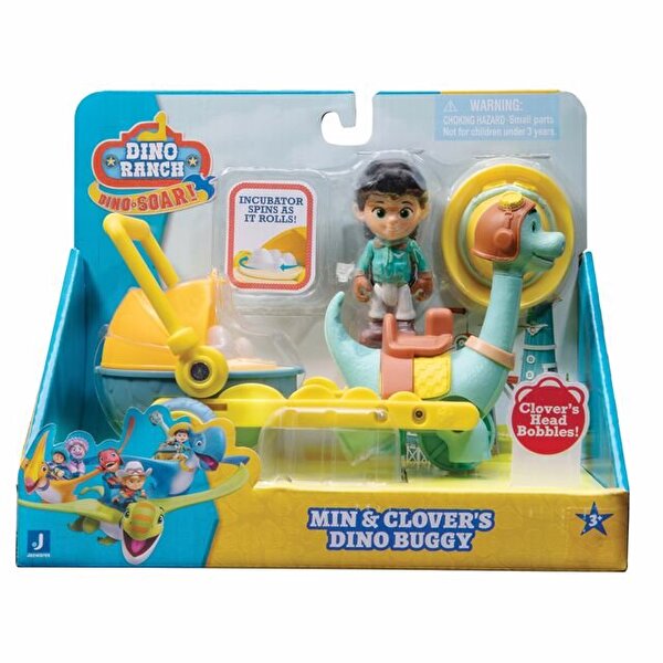 Dino Ranch Delüks Araç Min & Clover Dino Buggy
