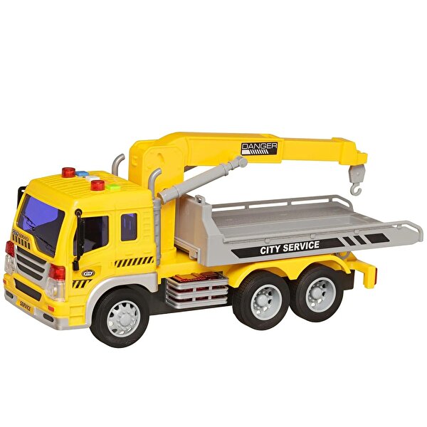 Wenyi 1:16 Ölçek Vinçli Araba Çekicisi ve Taksi