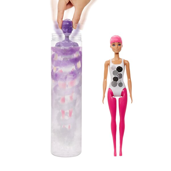 Barbie Color Reveal Renk Değiştiren Sürpriz Renk Bloklu Bebekler GWC56