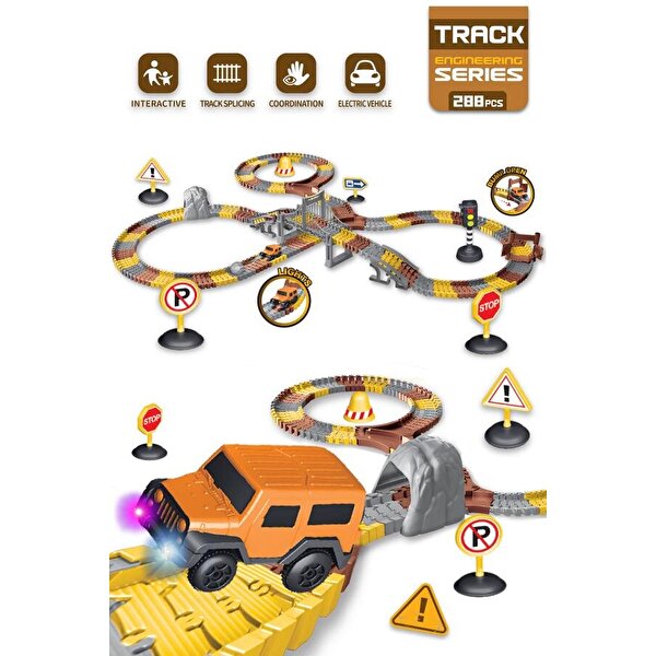 İnşaat Tracks Yol Set 288 Parça