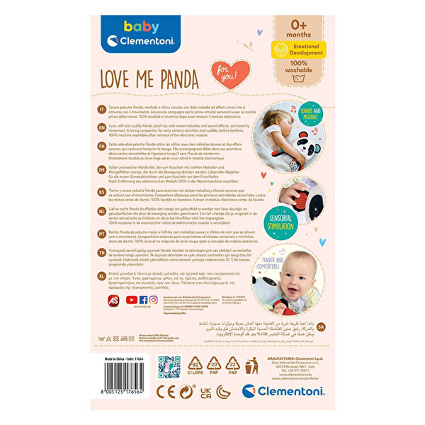 Baby Clementoni Müzikli Peluş Panda