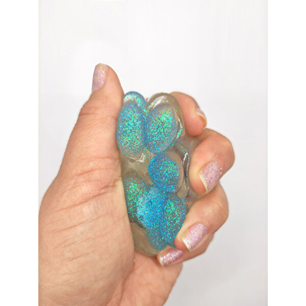 Işıklı Şeffaf Pati Squishy