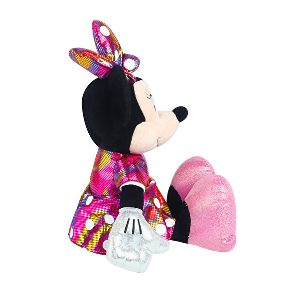 TY Parlak Gökkuşağı Elbiseli Minnie Mouse Peluş 30 Cm