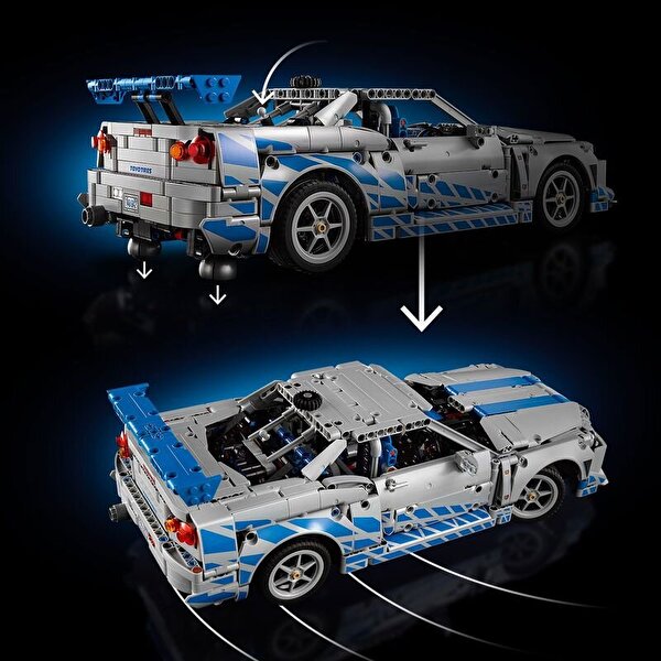 LEGO Technic Daha Hızlı Daha Öfkeli Nissan Skyline GT-R (R34) Araba 42210