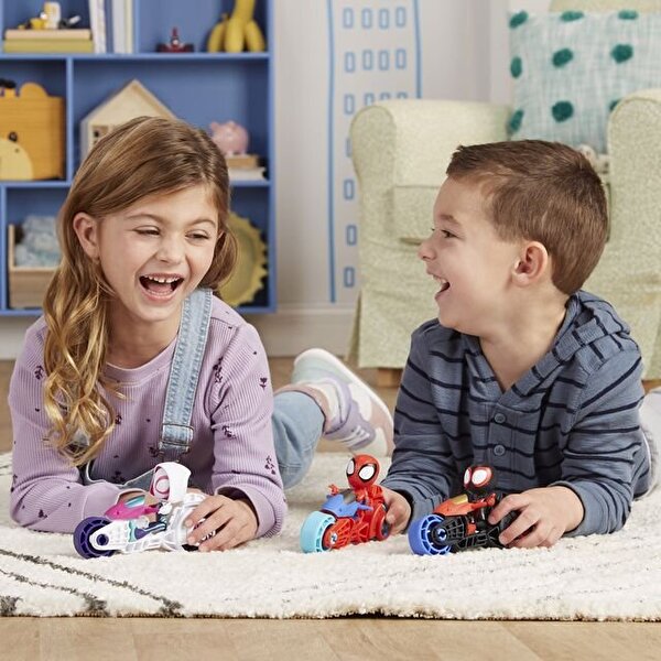 Spider And His Amazing Friends Motosiklet Ve Figür Spidey F7459