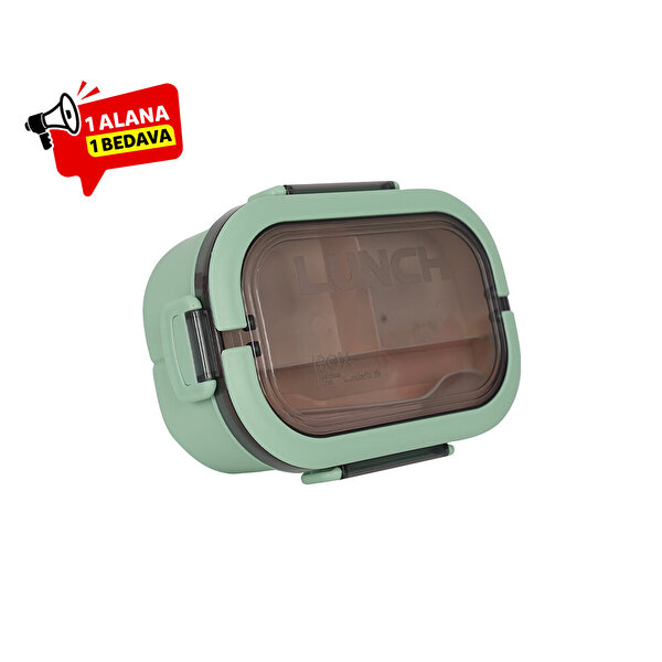 Meysa iki Hazneli Beslenme Kabı Yeşil