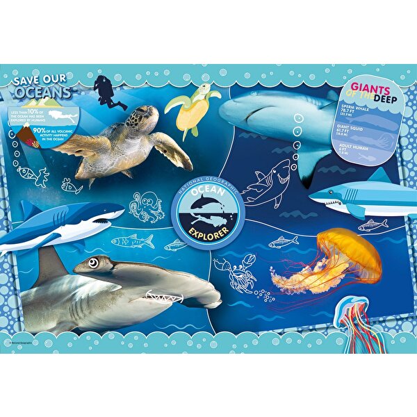 Clementoni National Geographic Kids Ocean Explorer Puzzle 104 Parça