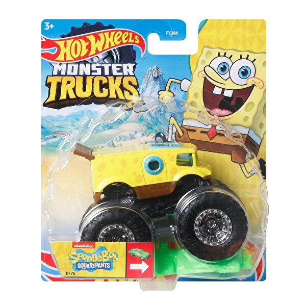 Hot Wheels Monster Trucks 1:64 Arabalar Sponge Bob HHG81