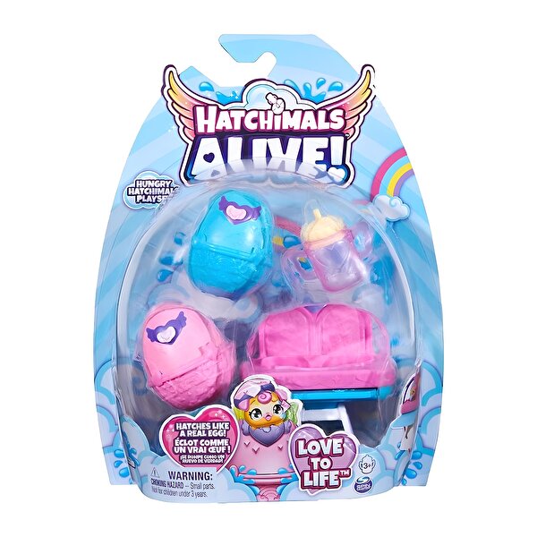 Hatchimals Alive Mama Sandalyesi Pembe Sarı Biberon