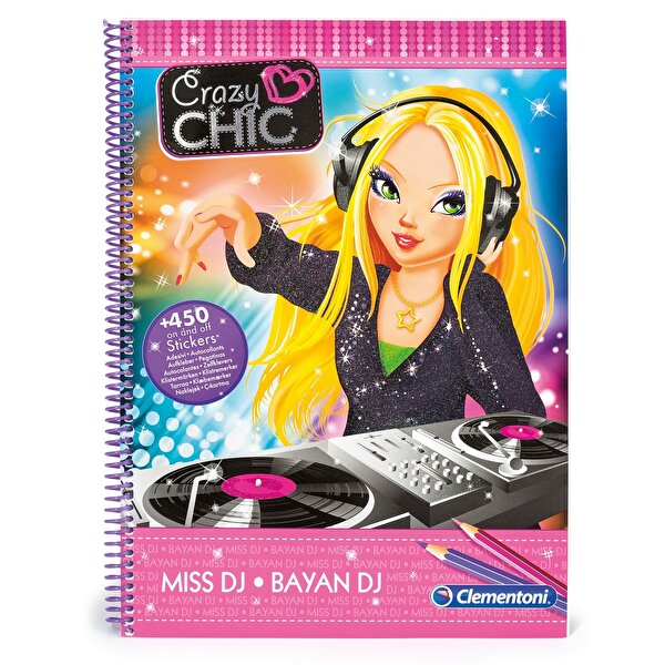 Clementoni Crazy Chic Moda Tasarım Defteri DJ