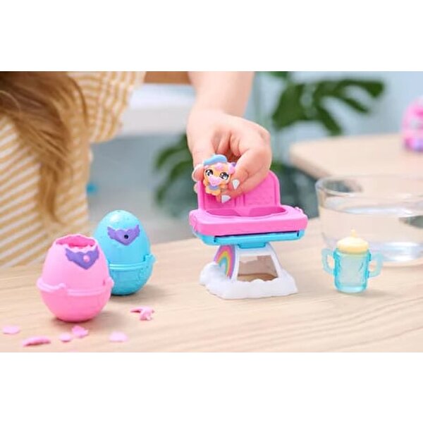 Hatchimals Alive Mama Sandalyesi Pembe Sarı Biberon