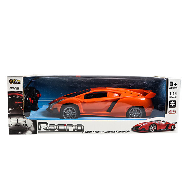 1:16 Ölçekli Uzaktan Kumandalı Şarjlı Ferrari Turuncu