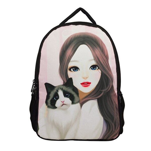 Cennec Sırt Çantası Kedi ile Kız 130
