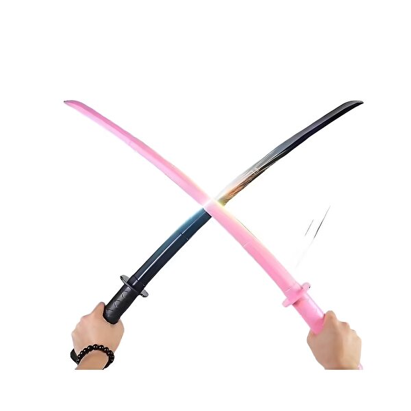 3D Geri Çekilebilir Samuray Kılıcı Siyah