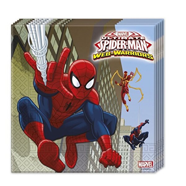 Spider Man Web Warriors Peçete - 20'li