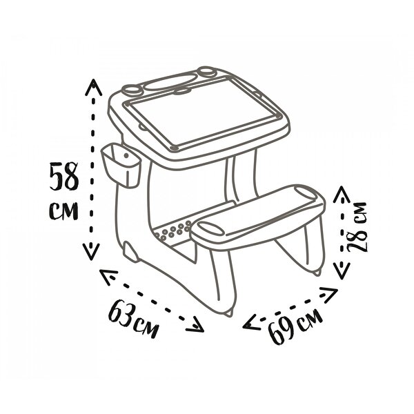 Smoby Çift Taraflı Çalışma Masası