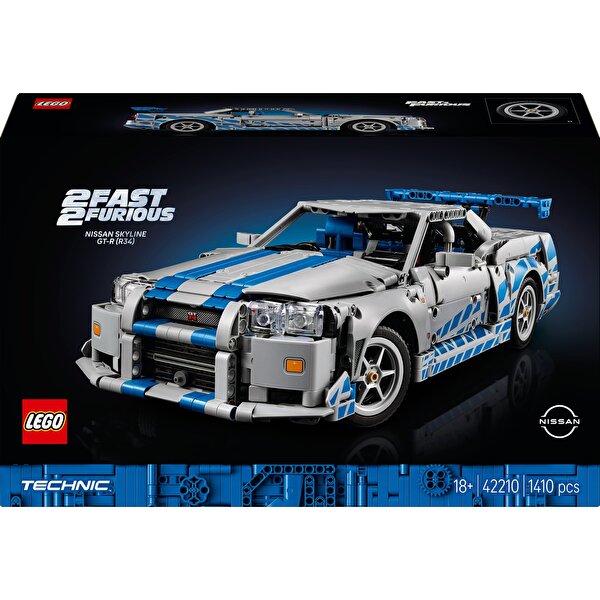 LEGO Technic Daha Hızlı Daha Öfkeli Nissan Skyline GT-R (R34) Araba 42210