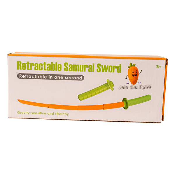 3D Geri Çekilebilir Samuray Kılıcı Turuncu