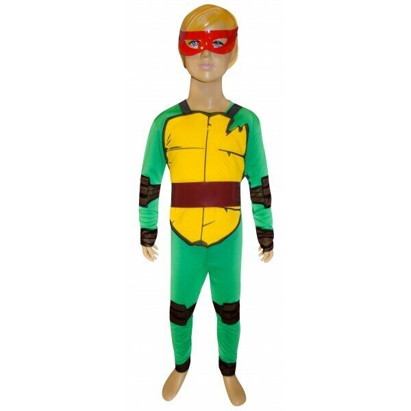 Ninja Kaplumbağalar Kırmızı Maskeli Kostüm 4-6 Yaş