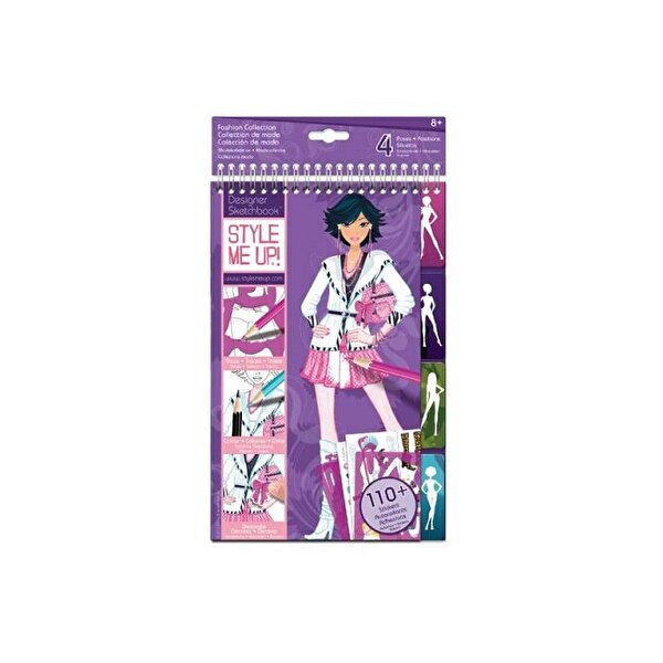 Style Me Up Koleksiyon Kıyafetler Moda Tasarım Defteri- 4 Ayraçlı