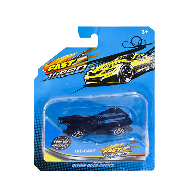 1:64 Ölçekli Die-Cast Mavi Çizgili Yarasa Araba