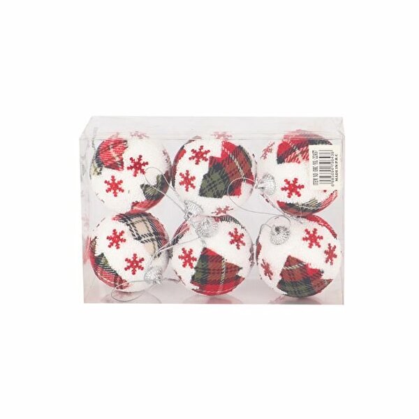 Yılbaşı Ağaç Süsü 6'lı Paket