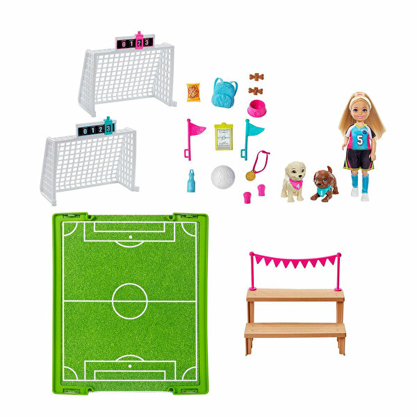 Barbie Seyahatte Futbolcu Chelsea Oyun Seti GHK37