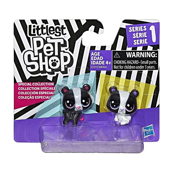 Littlest Pet Shop Miniş Siyah Beyaz Koleksiyonu İyi Dostlar
