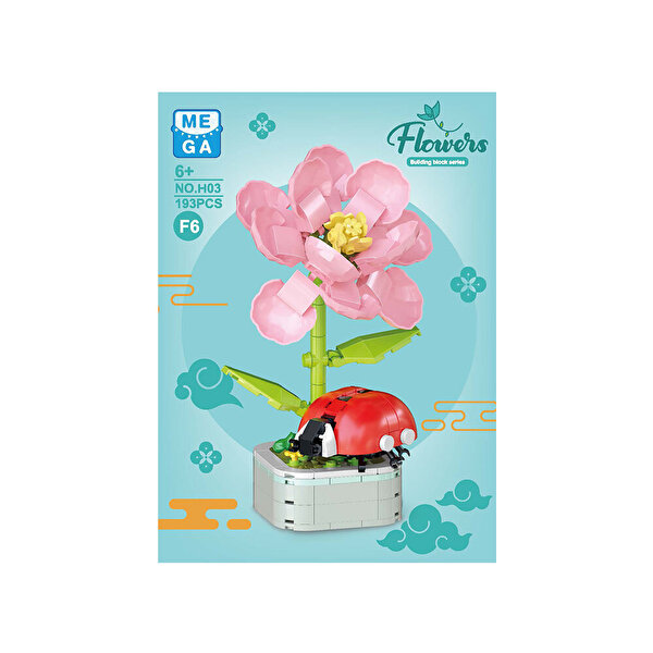 Mega Çi̇çekler ve Böcekler Yapı Blokları Uğur Böceği