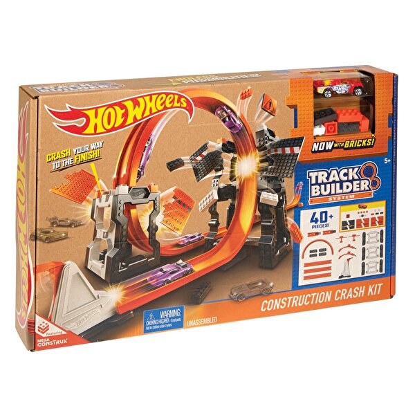 Hot Wheels Track Builder Bloklu Mega Yıkım Yarış Seti