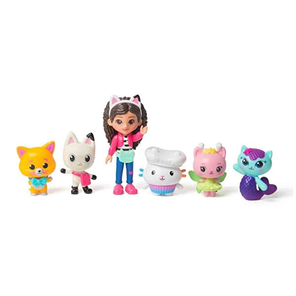 Gabby's Dollhouse The Movie Gabby ve 5 Kedi Figür Seti