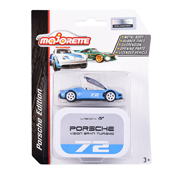 Majorette Porsche Deluxe Delux Araçlar Porsche Vision Gran Turismo 72 Mavi
