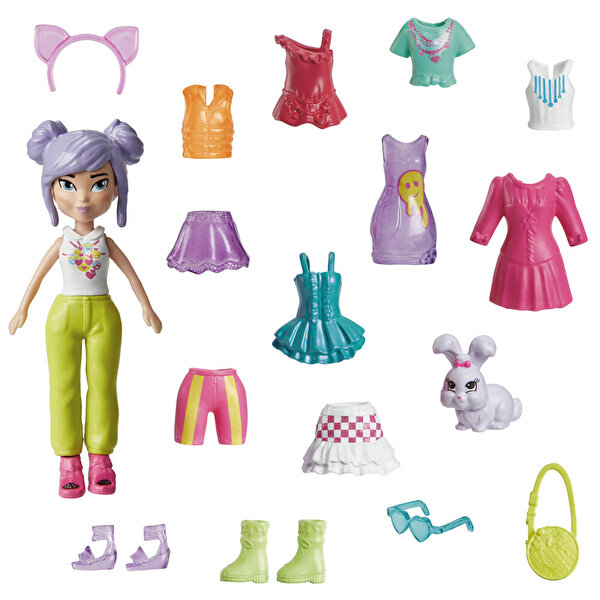 Polly Pocket Farklı Kombin Eğlencesi Oyun Setleri HKV94
